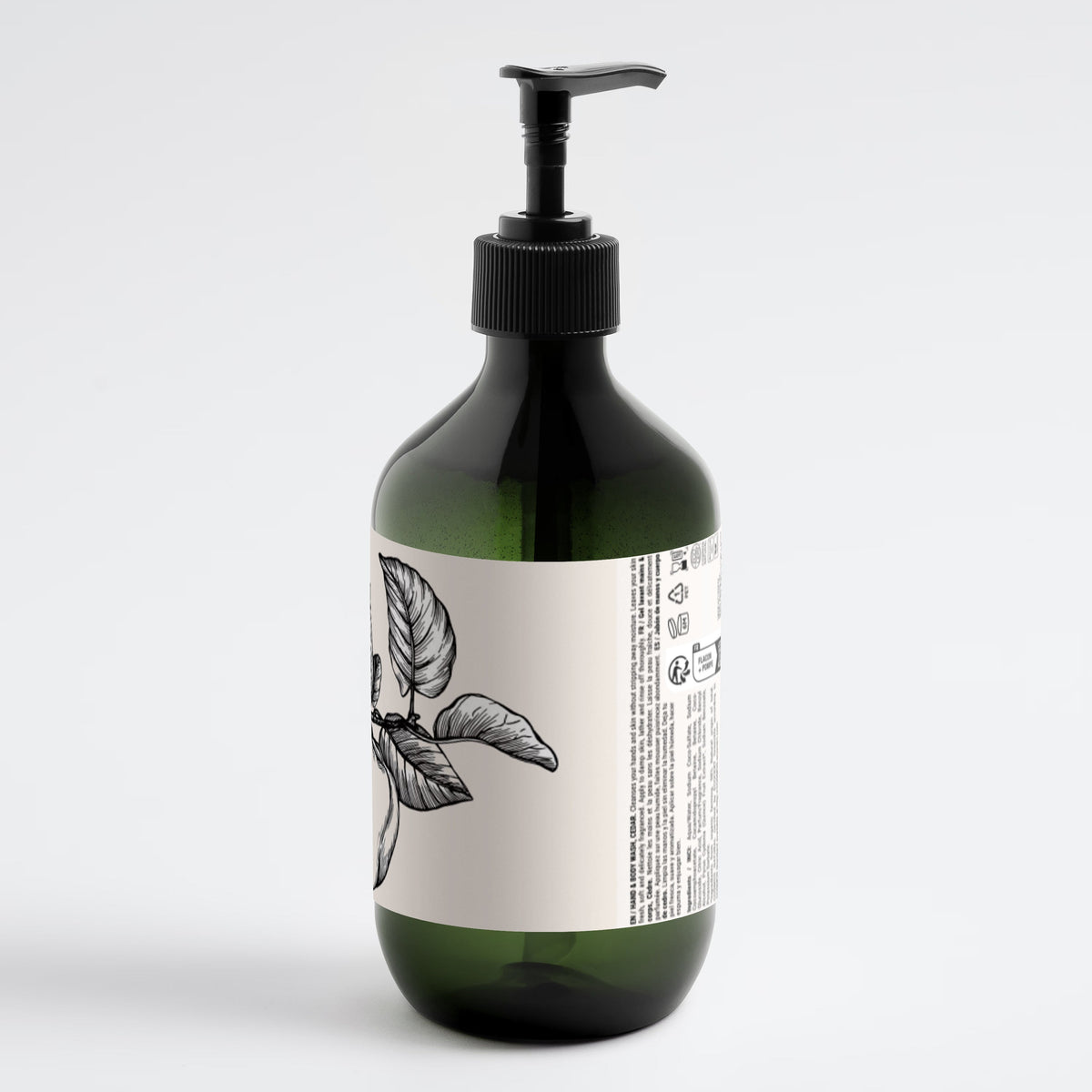 Hand & Body Wash, Peppermint & Dark Cedar